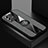 Coque Ultra Fine Silicone Souple Housse Etui avec Support Bague Anneau Aimante Magnetique X01L pour Vivo V23 5G Gris