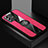 Coque Ultra Fine Silicone Souple Housse Etui avec Support Bague Anneau Aimante Magnetique X01L pour Vivo V23 5G Rouge