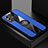 Coque Ultra Fine Silicone Souple Housse Etui avec Support Bague Anneau Aimante Magnetique X01L pour Vivo V23 Pro 5G Bleu