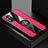 Coque Ultra Fine Silicone Souple Housse Etui avec Support Bague Anneau Aimante Magnetique X01L pour Vivo V23e 5G Rouge