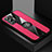 Coque Ultra Fine Silicone Souple Housse Etui avec Support Bague Anneau Aimante Magnetique X01L pour Vivo X70 Pro 5G Rouge