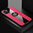 Coque Ultra Fine Silicone Souple Housse Etui avec Support Bague Anneau Aimante Magnetique X01L pour Vivo Y10 t1 Rouge