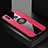 Coque Ultra Fine Silicone Souple Housse Etui avec Support Bague Anneau Aimante Magnetique X01L pour Vivo Y3s Rouge