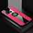 Coque Ultra Fine Silicone Souple Housse Etui avec Support Bague Anneau Aimante Magnetique X01L pour Vivo Y50 Rouge