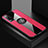 Coque Ultra Fine Silicone Souple Housse Etui avec Support Bague Anneau Aimante Magnetique X01L pour Vivo Y53s 4G Rouge