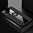 Coque Ultra Fine Silicone Souple Housse Etui avec Support Bague Anneau Aimante Magnetique X01L pour Vivo Y53s NFC Noir