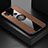 Coque Ultra Fine Silicone Souple Housse Etui avec Support Bague Anneau Aimante Magnetique X01L pour Xiaomi Redmi 9C NFC Marron