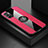 Coque Ultra Fine Silicone Souple Housse Etui avec Support Bague Anneau Aimante Magnetique X01L pour Xiaomi Redmi Note 10 5G Rouge