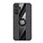 Coque Ultra Fine Silicone Souple Housse Etui avec Support Bague Anneau Aimante Magnetique X02L pour Samsung Galaxy A32 4G Noir