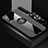 Coque Ultra Fine Silicone Souple Housse Etui avec Support Bague Anneau Aimante Magnetique X03L pour Vivo iQOO 7 Legend 5G Gris