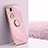 Coque Ultra Fine Silicone Souple Housse Etui avec Support Bague Anneau Aimante Magnetique XL1 pour Huawei Honor 50 5G Violet Clair