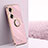 Coque Ultra Fine Silicone Souple Housse Etui avec Support Bague Anneau Aimante Magnetique XL1 pour Huawei Honor 60 5G Petit