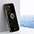 Coque Ultra Fine Silicone Souple Housse Etui avec Support Bague Anneau Aimante Magnetique XL1 pour Huawei Honor 90 Lite 5G Noir