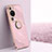 Coque Ultra Fine Silicone Souple Housse Etui avec Support Bague Anneau Aimante Magnetique XL1 pour Huawei P60 Petit