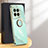 Coque Ultra Fine Silicone Souple Housse Etui avec Support Bague Anneau Aimante Magnetique XL1 pour OnePlus 12R 5G Petit
