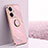 Coque Ultra Fine Silicone Souple Housse Etui avec Support Bague Anneau Aimante Magnetique XL1 pour Oppo K11 5G Petit