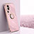 Coque Ultra Fine Silicone Souple Housse Etui avec Support Bague Anneau Aimante Magnetique XL1 pour Oppo Reno10 Pro+ Plus 5G Petit