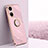 Coque Ultra Fine Silicone Souple Housse Etui avec Support Bague Anneau Aimante Magnetique XL1 pour Oppo Reno8 T 4G Petit