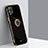 Coque Ultra Fine Silicone Souple Housse Etui avec Support Bague Anneau Aimante Magnetique XL1 pour Samsung Galaxy A12 5G Noir