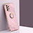 Coque Ultra Fine Silicone Souple Housse Etui avec Support Bague Anneau Aimante Magnetique XL1 pour Samsung Galaxy A23 4G Petit