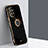 Coque Ultra Fine Silicone Souple Housse Etui avec Support Bague Anneau Aimante Magnetique XL1 pour Samsung Galaxy A72 5G Noir