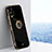 Coque Ultra Fine Silicone Souple Housse Etui avec Support Bague Anneau Aimante Magnetique XL1 pour Vivo iQOO 7 Legend 5G Noir