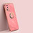 Coque Ultra Fine Silicone Souple Housse Etui avec Support Bague Anneau Aimante Magnetique XL1 pour Xiaomi Civi 2 5G Rose Rouge