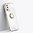 Coque Ultra Fine Silicone Souple Housse Etui avec Support Bague Anneau Aimante Magnetique XL1 pour Xiaomi Mi 13 Lite 5G Blanc