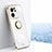 Coque Ultra Fine Silicone Souple Housse Etui avec Support Bague Anneau Aimante Magnetique XL1 pour Xiaomi Mi 13T 5G Blanc