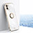 Coque Ultra Fine Silicone Souple Housse Etui avec Support Bague Anneau Aimante Magnetique XL1 pour Xiaomi Poco C50 Blanc