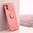 Coque Ultra Fine Silicone Souple Housse Etui avec Support Bague Anneau Aimante Magnetique XL1 pour Xiaomi Poco C50 Rose Rouge