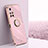 Coque Ultra Fine Silicone Souple Housse Etui avec Support Bague Anneau Aimante Magnetique XL1 pour Xiaomi Poco M4 Pro 5G Rose