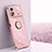 Coque Ultra Fine Silicone Souple Housse Etui avec Support Bague Anneau Aimante Magnetique XL1 pour Xiaomi Poco X4 Pro 5G Rose