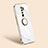 Coque Ultra Fine Silicone Souple Housse Etui avec Support Bague Anneau Aimante Magnetique XL1 pour Xiaomi Redmi 9 Blanc