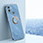 Coque Ultra Fine Silicone Souple Housse Etui avec Support Bague Anneau Aimante Magnetique XL1 pour Xiaomi Redmi A1 Plus Bleu