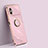 Coque Ultra Fine Silicone Souple Housse Etui avec Support Bague Anneau Aimante Magnetique XL1 pour Xiaomi Redmi Note 11R 5G Rose