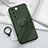 Coque Ultra Fine Silicone Souple Housse Etui avec Support Bague Anneau Aimante Magnetique Z01 pour Vivo V27 5G Vert Nuit