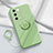 Coque Ultra Fine Silicone Souple Housse Etui avec Support Bague Anneau Aimante Magnetique Z01 pour Vivo V27e 5G Vert