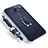 Coque Ultra Fine Silicone Souple Housse Etui avec Support Bague Anneau Aimante pour Samsung Galaxy C9 Pro C9000 Bleu