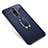 Coque Ultra Fine Silicone Souple Housse Etui avec Support Bague Anneau Aimante S01 pour Samsung Galaxy A6 Plus (2018) Bleu