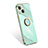 Coque Ultra Fine Silicone Souple Housse Etui avec Support Bague Anneau pour Apple iPhone 13 Mini Vert