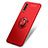 Coque Ultra Fine Silicone Souple Housse Etui avec Support Bague Anneau pour Huawei P20 Rouge