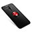 Coque Ultra Fine Silicone Souple Housse Etui avec Support Bague Anneau pour Samsung Galaxy A9 Star Lite Rouge et Noir