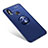 Coque Ultra Fine Silicone Souple Housse Etui avec Support Bague Anneau pour Xiaomi Mi 6X Bleu