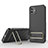 Coque Ultra Fine Silicone Souple Housse Etui avec Support KC1 pour Samsung Galaxy A04E Noir