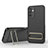 Coque Ultra Fine Silicone Souple Housse Etui avec Support KC1 pour Samsung Galaxy Jump3 5G Noir