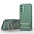 Coque Ultra Fine Silicone Souple Housse Etui avec Support KC1 pour Samsung Galaxy Jump3 5G Vert