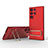 Coque Ultra Fine Silicone Souple Housse Etui avec Support KC1 pour Samsung Galaxy S22 Ultra 5G Rouge