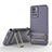 Coque Ultra Fine Silicone Souple Housse Etui avec Support KC1 pour Xiaomi Redmi 10 Prime Violet Clair