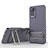 Coque Ultra Fine Silicone Souple Housse Etui avec Support KC1 pour Xiaomi Redmi Note 11 Pro 5G Violet Clair